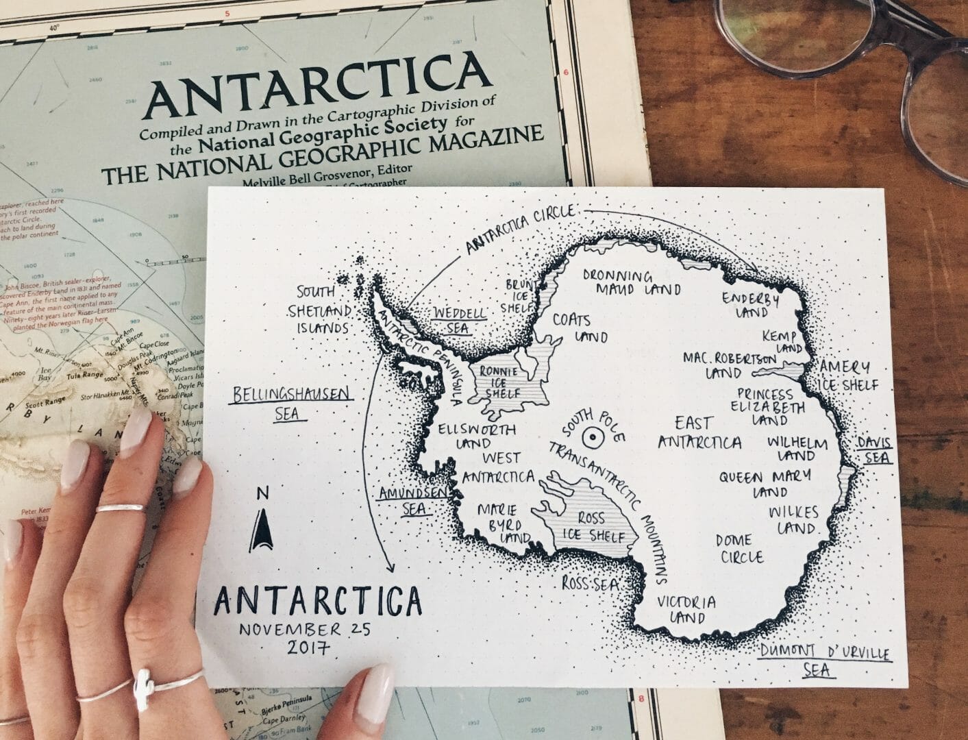 Peita Blythe Antarctica Map