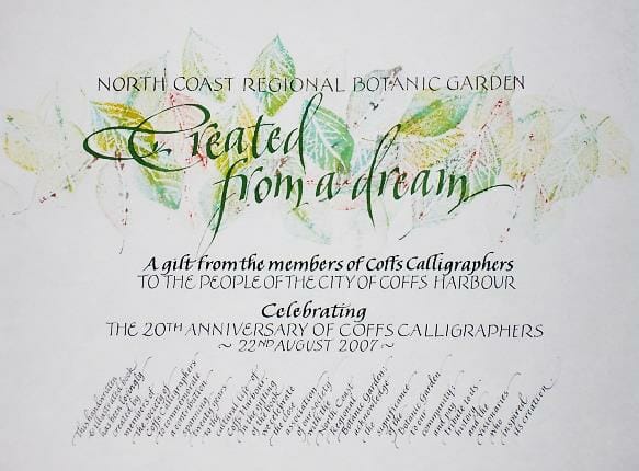 Created from a Dream: A Gift of Calligraphy Exhibition