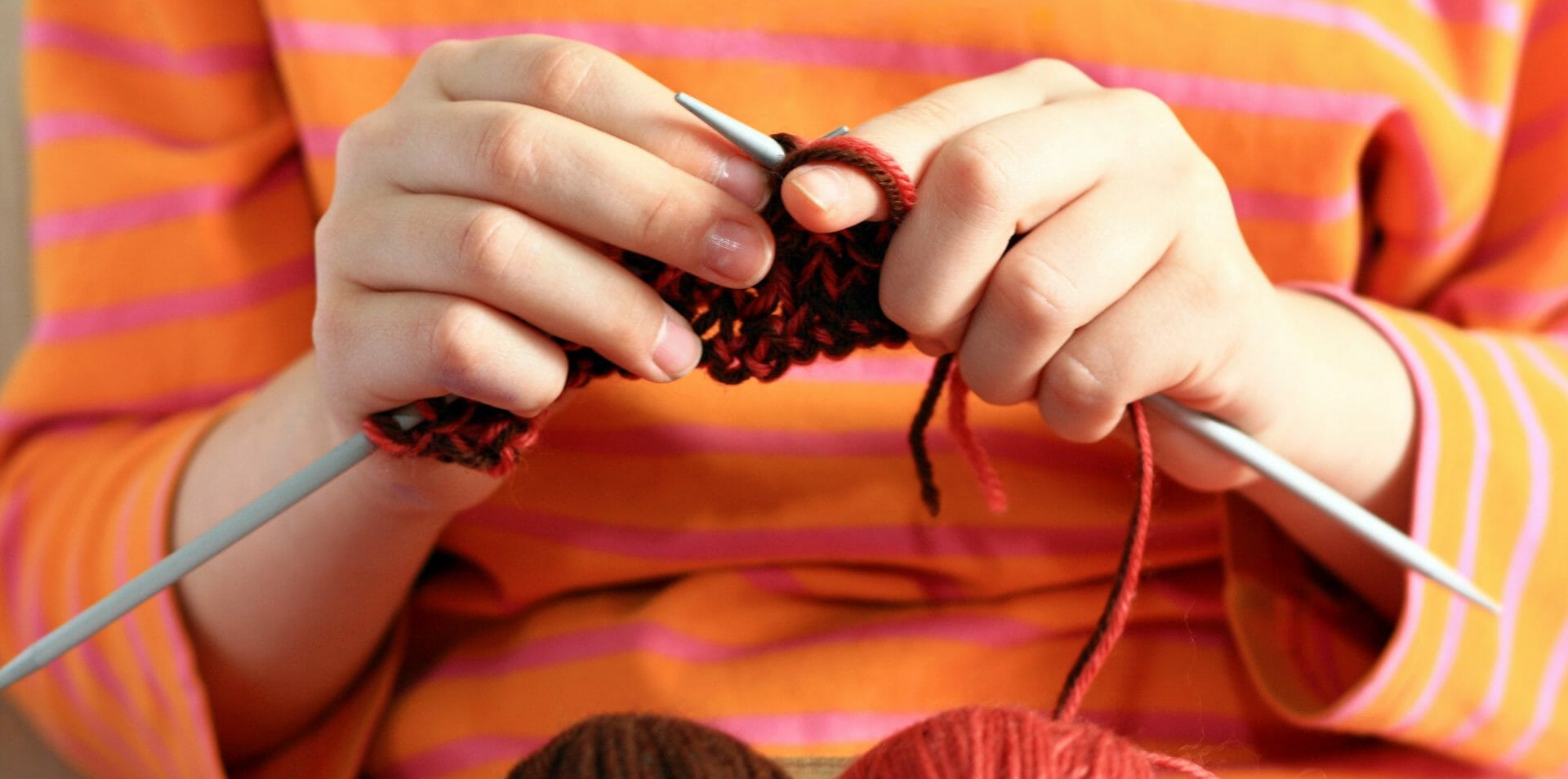 de-stress knitting