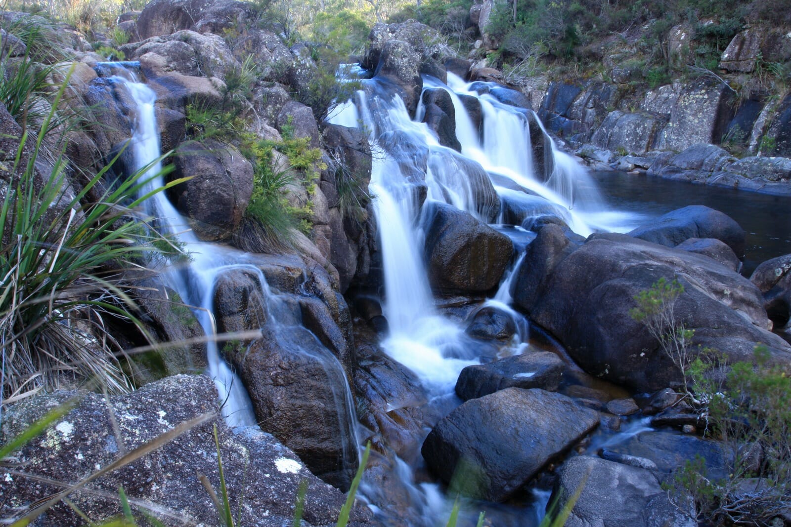 Falls near Mulligans Camping ground