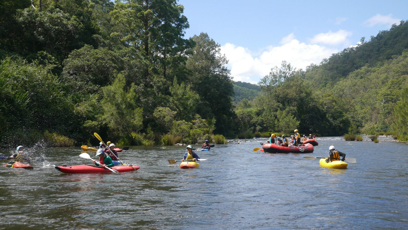 Rafting and kayaking in the upper Clarence Valley