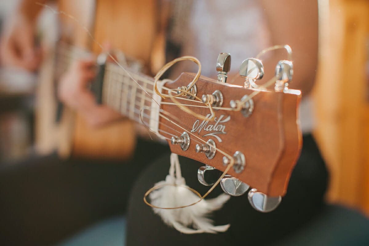 Guitar close up