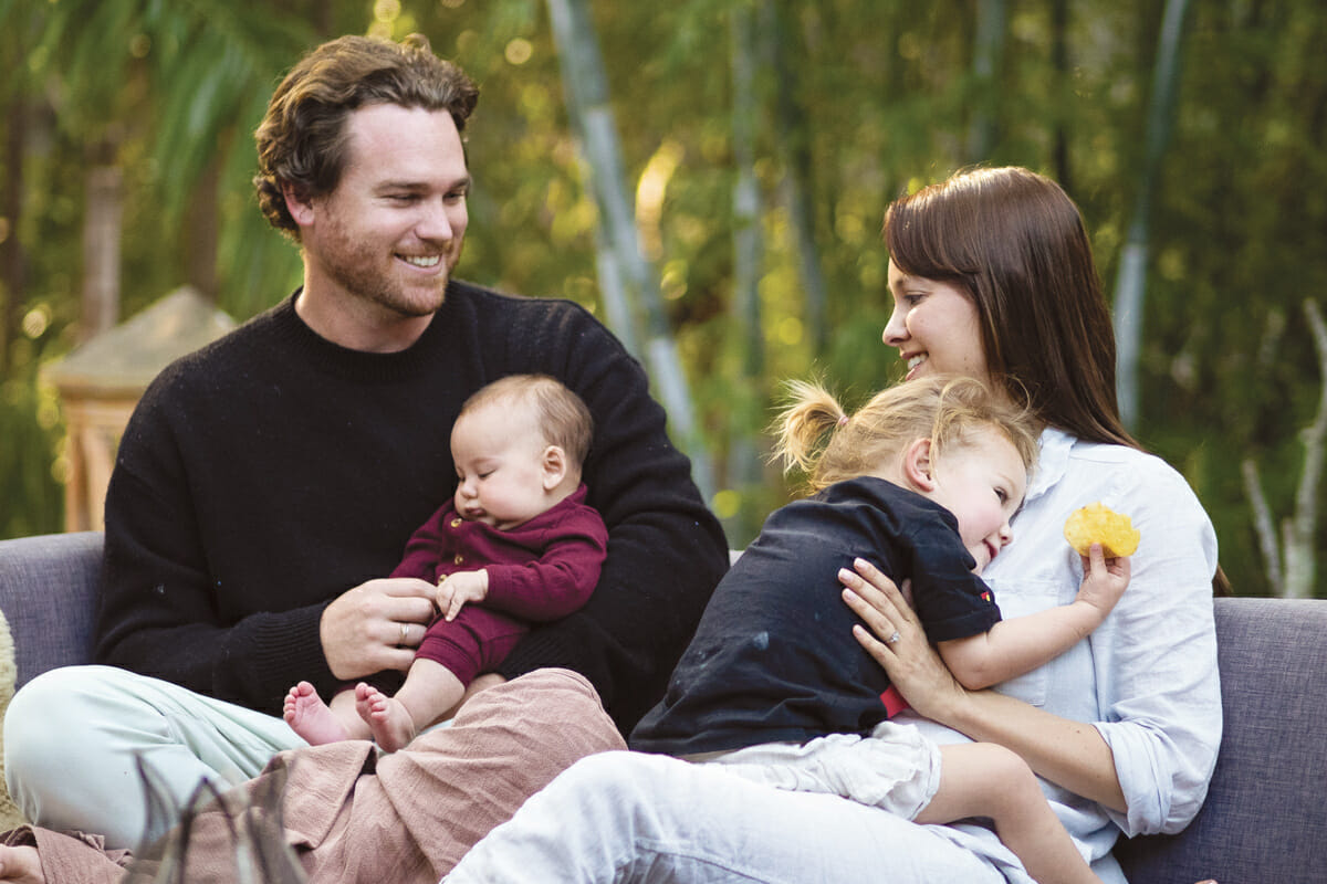 Niah with her family