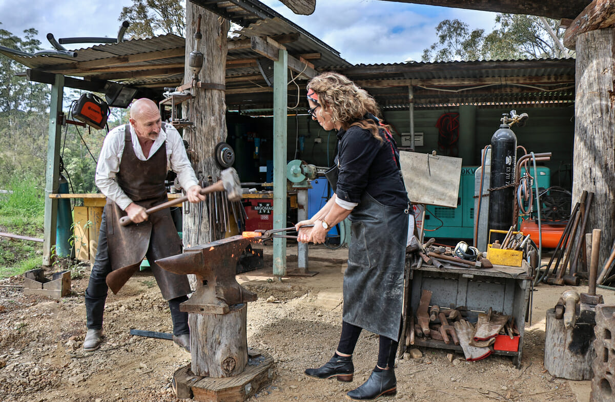 blacksmiths in action