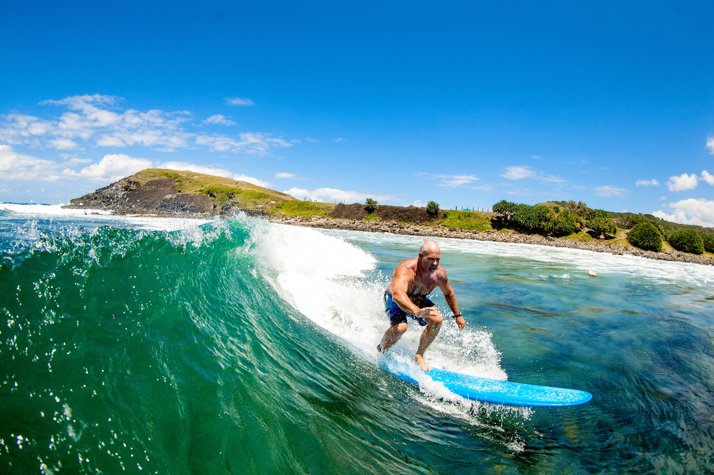 Man surfing