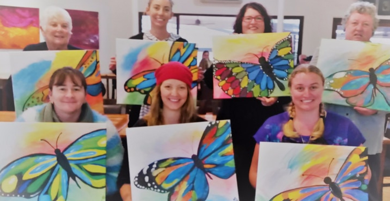 Paint and sip class at Bago Tavern