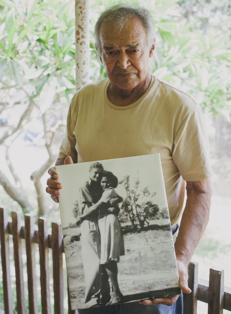 Jack with a photo of his parents