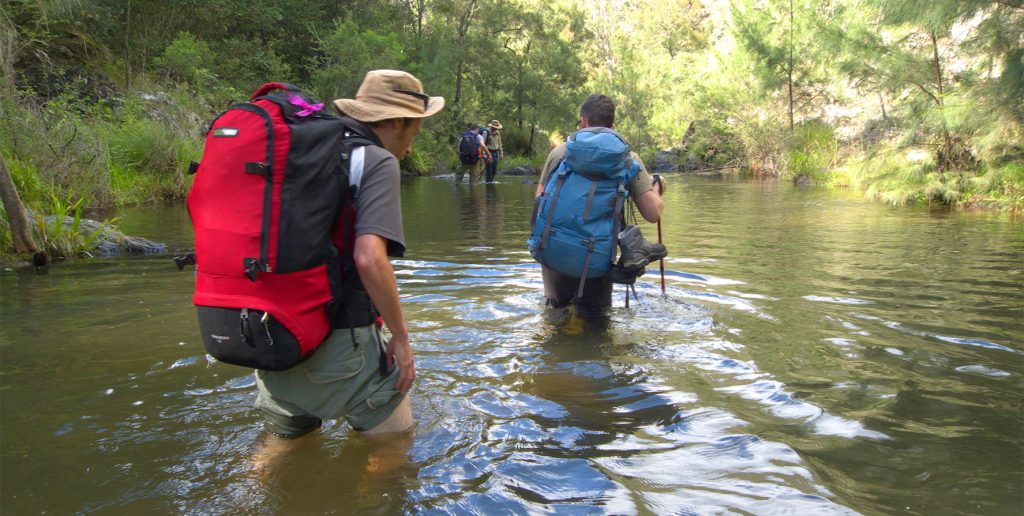 The walk presents more than 20 creek crossings