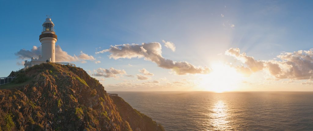 Byron Bay Lighthouse at sunrise