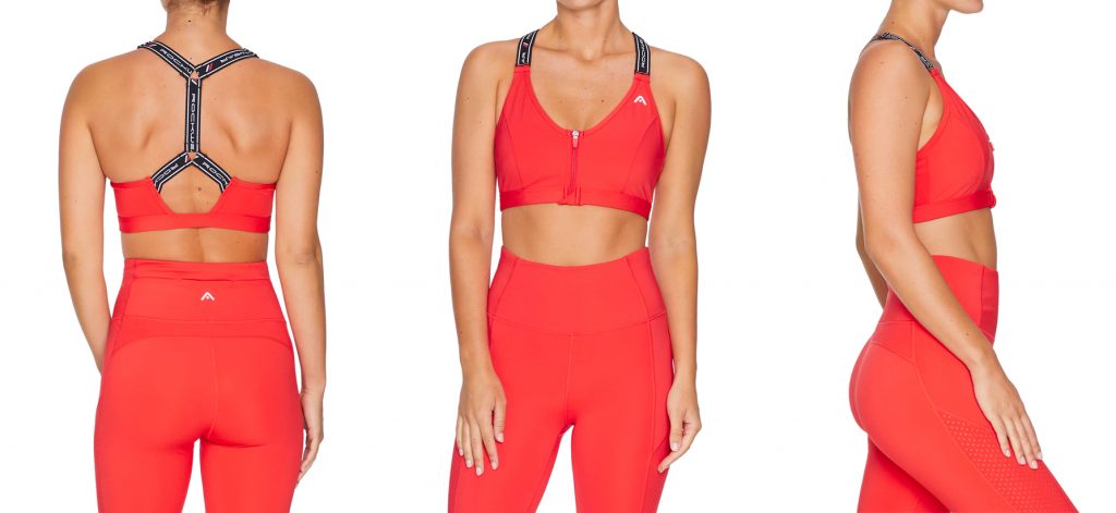 The Rewind MI Zip Sports Bra by Rockwear