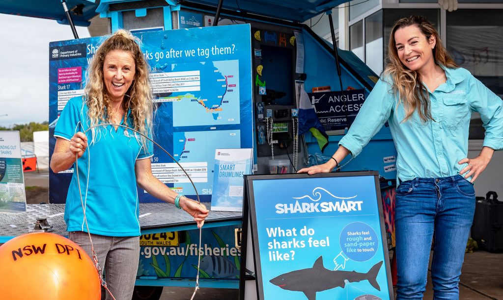 Kim (r) and her colleague Sarah (l) work closely with beach communities