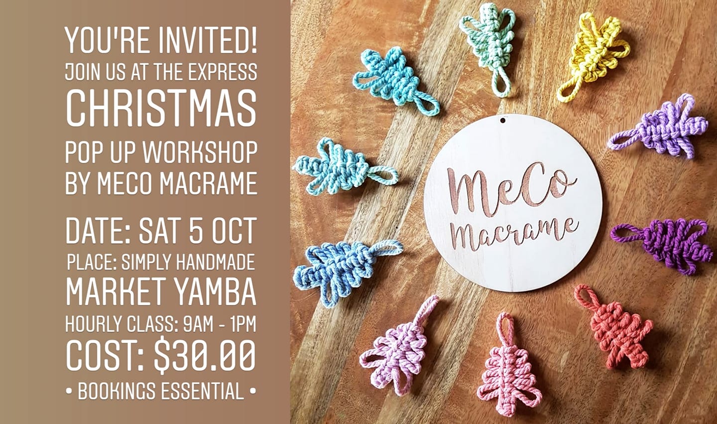 MeCo Macrame – Pop up Christmas workshop