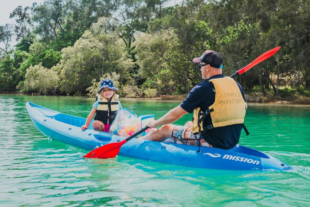 Time spent together at Boambee Creek makes for a great family day out