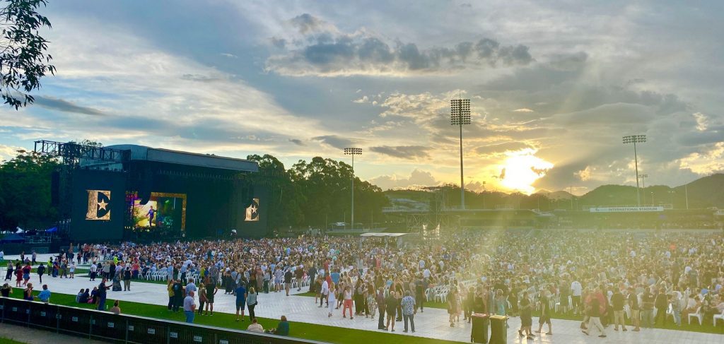 The pre-show for Elton John's concert in Coffs Harbour