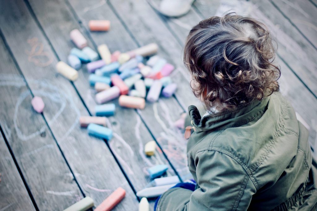 You can keep your kids entertained with some old school chalk drawing. Well, it is better to have bought a hose as well. 