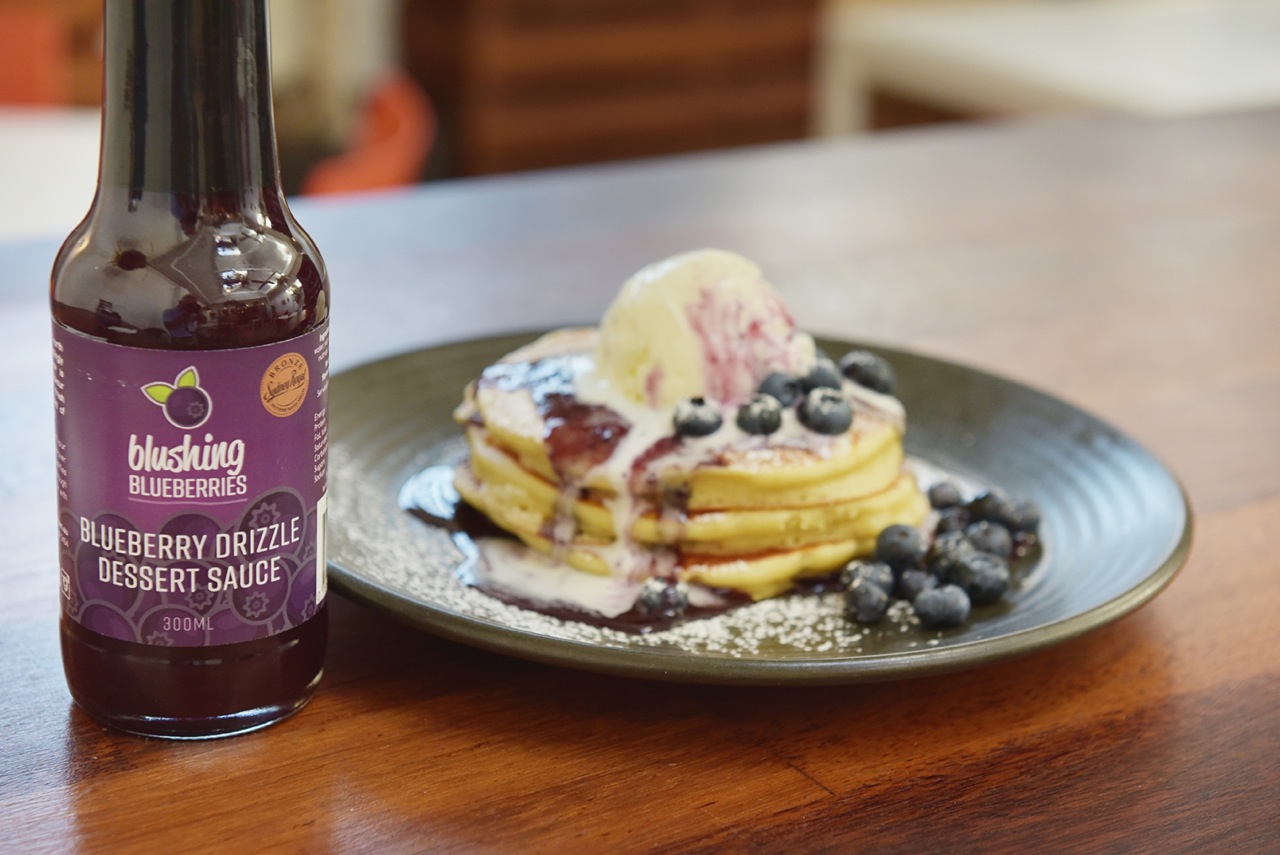 Recipe – Pancakes with Blueberries and Ice Cream