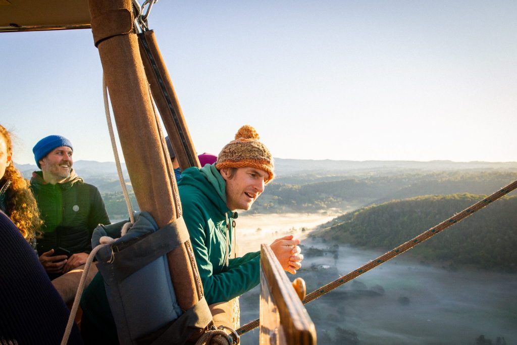 hot air balloon trip