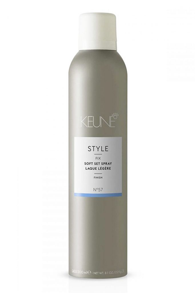 A bottle of Keune Style Soft Set Spray