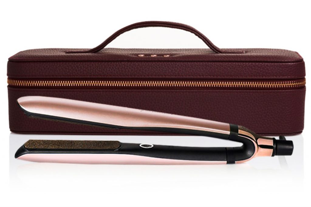 A GHD Platinum Rose Gold professional hair straightener from Abbey Hair & Co. at Coffs Central