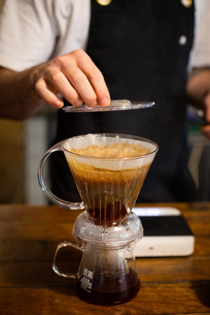 Todd McCarthy using the Clever Coffee Dripper at Supply Coffee Roasters by Elize Strydom 5
