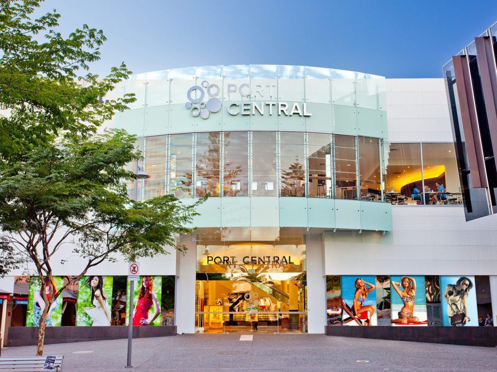 Exterior photo of Port Central Shopping Centre 