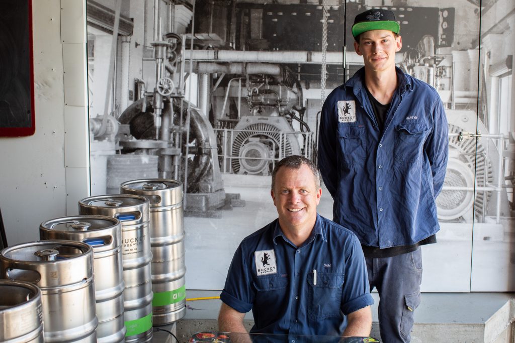 Sam and Marty at Buck Brewery Kempsey