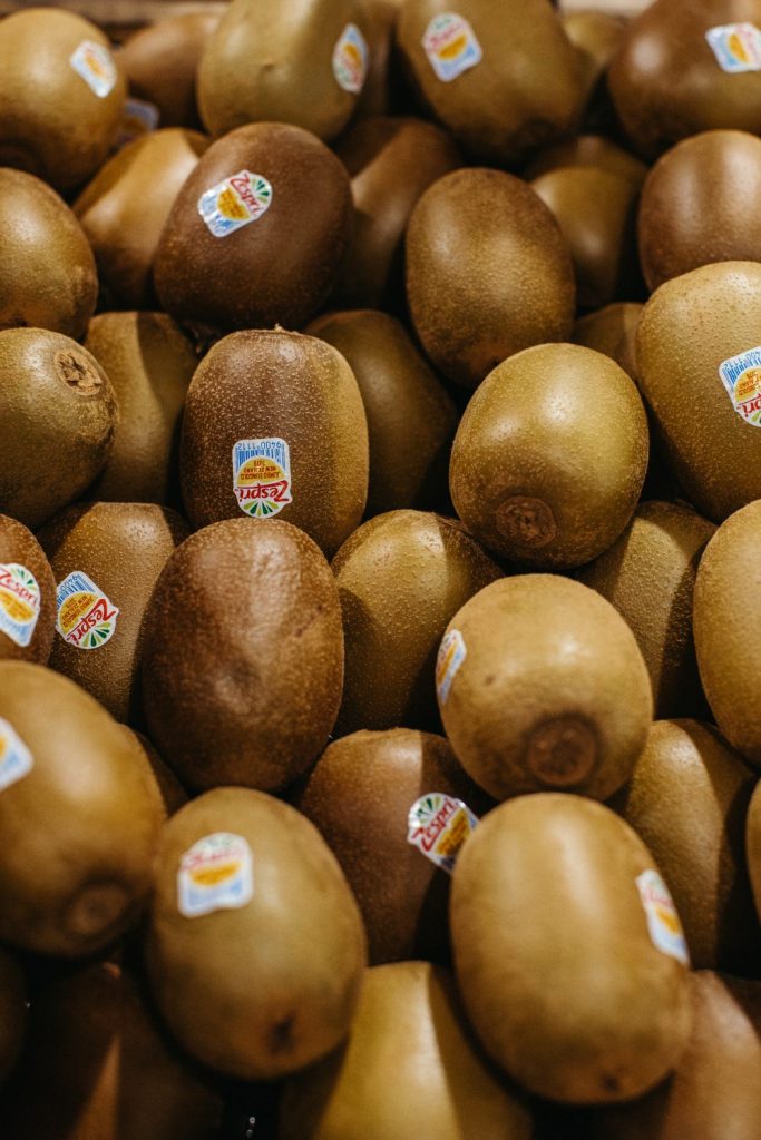 Close up of golden kiwifruit 