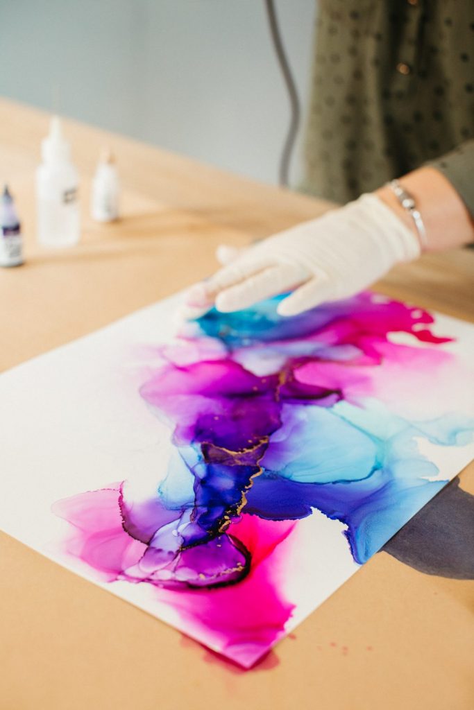 Fluid Forms: Alcohol Ink Art with Noi Creations