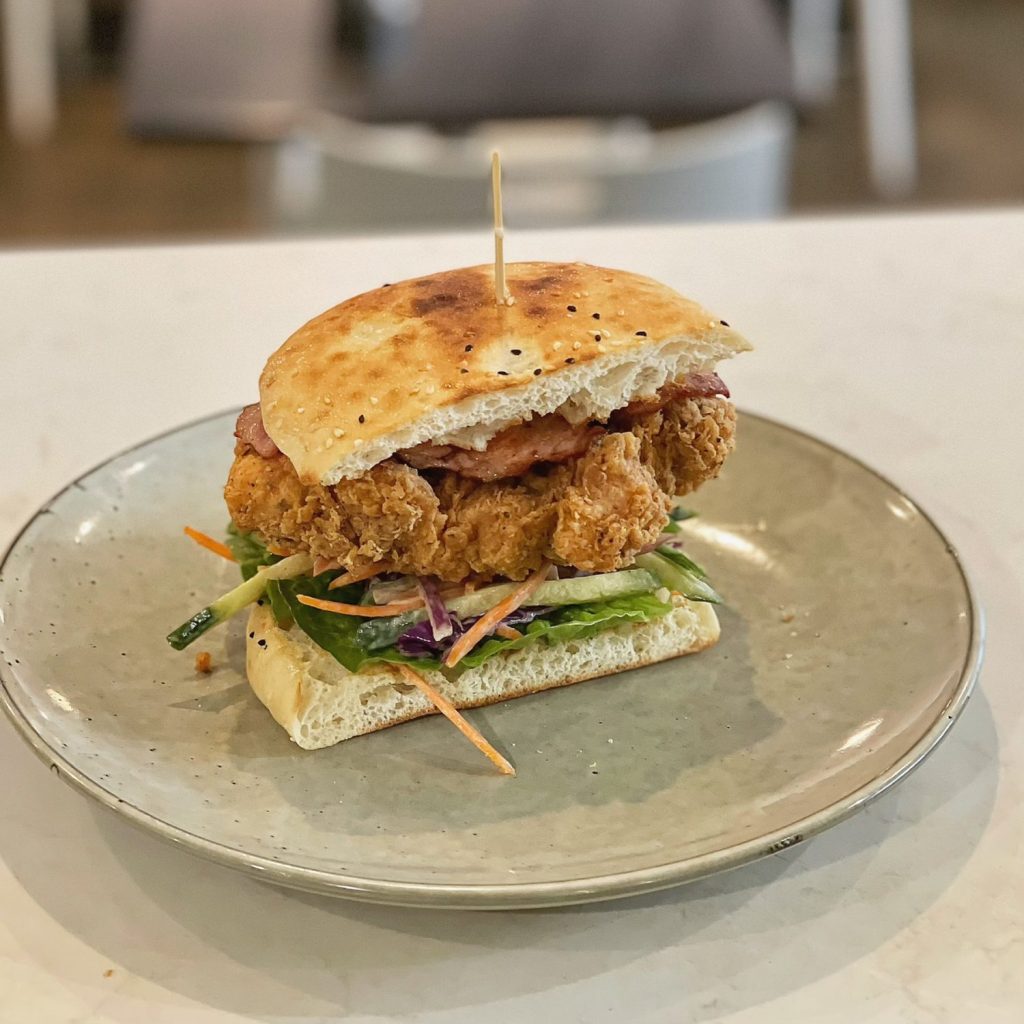 A chicken burger 