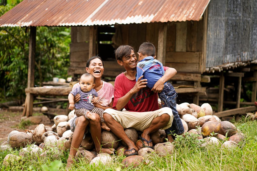 A young Indonesian family 