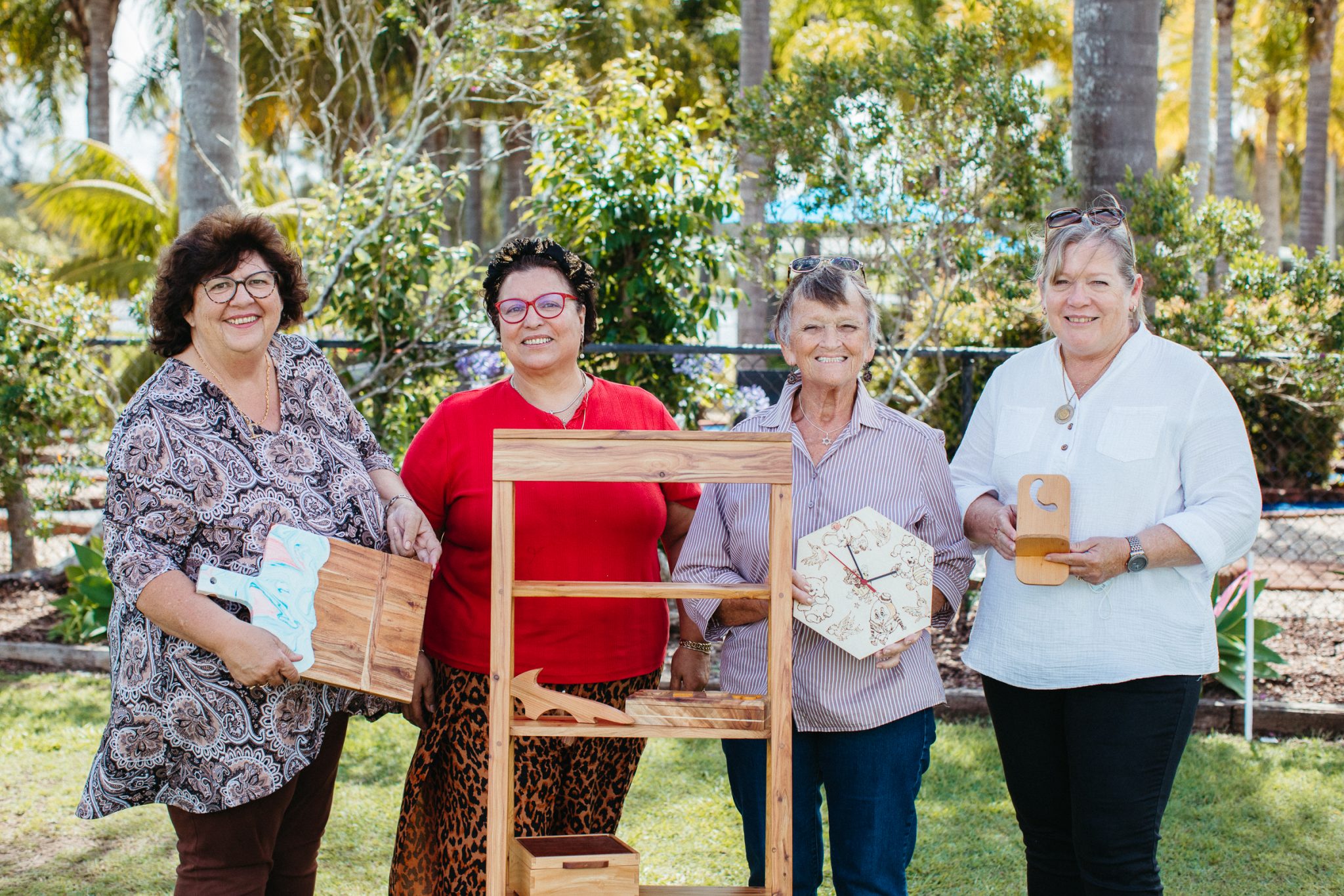 Port Macquarie Women at Work with Wood