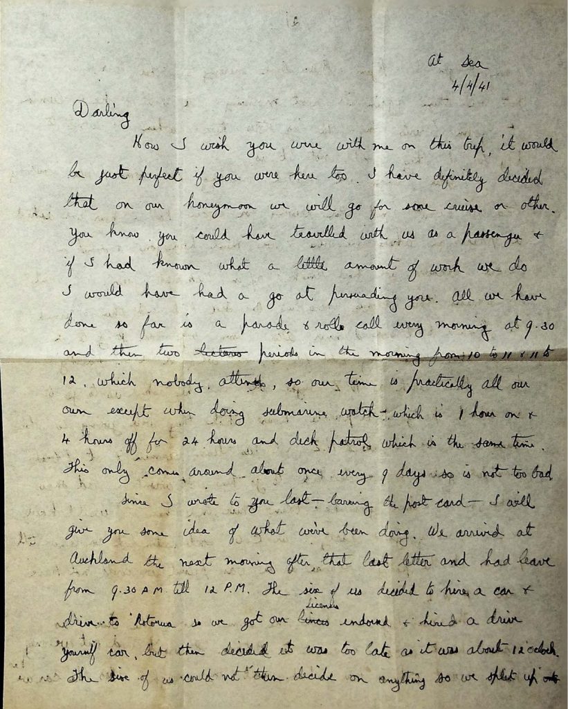 Ted Gowing's letter P.1